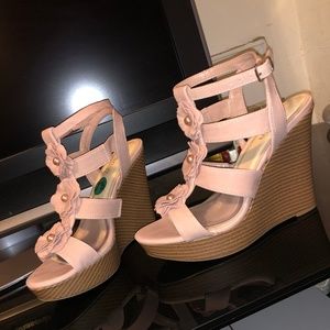 Pink Flower Wedges